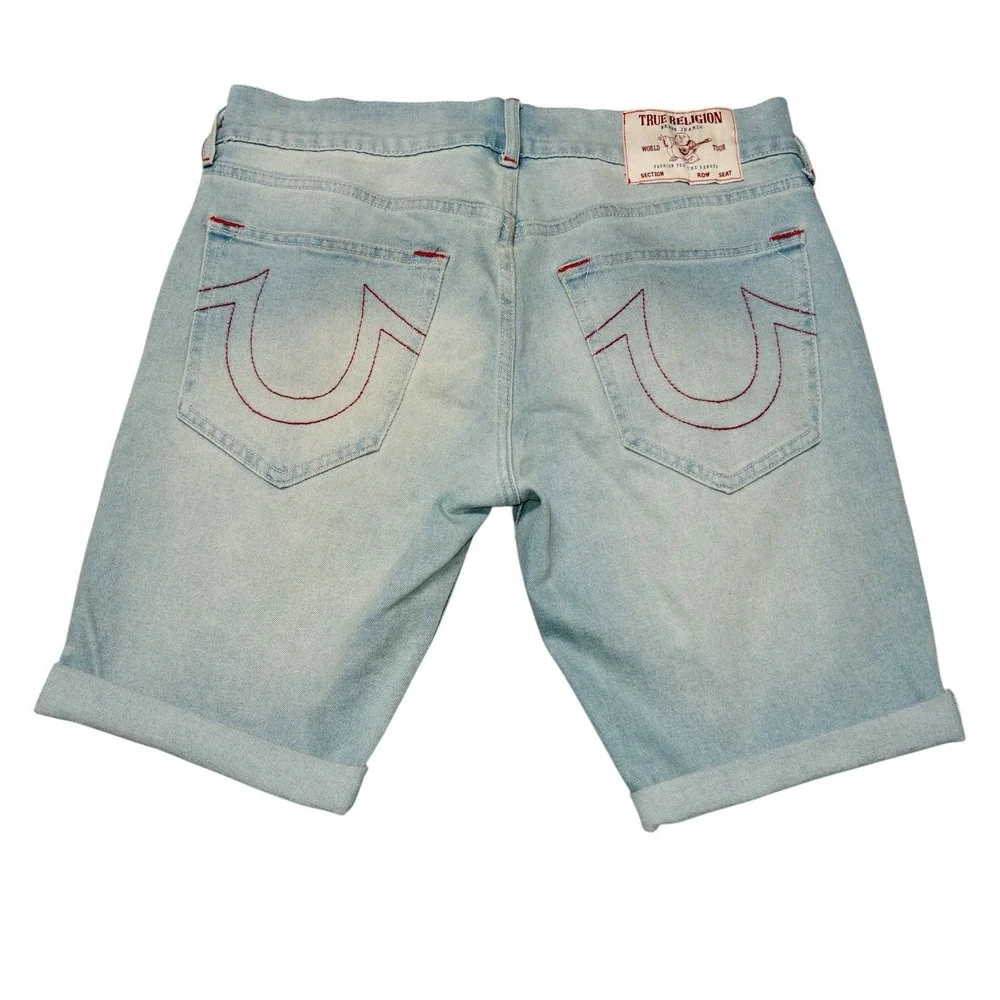 True Religion Roco‎ Skinny Short Mens Size 32 Jort Denim Streetwear Preppy